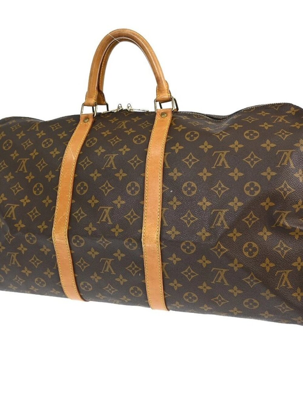 LOUIS VUITTON KEEPALL 55 TRAVEL HANDBAG MONOGRAM - Picture 2 of 16
